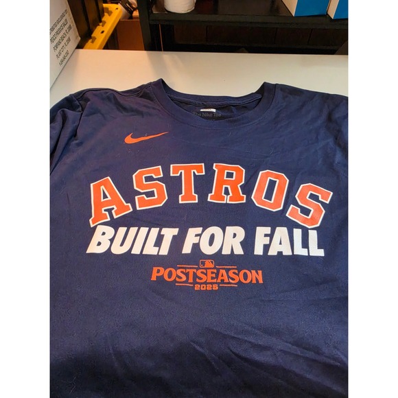 Nike Other - Nike Houston Astros Built For Fall Postseason 2025 Navy Dri-FIT Shirt Mens XL